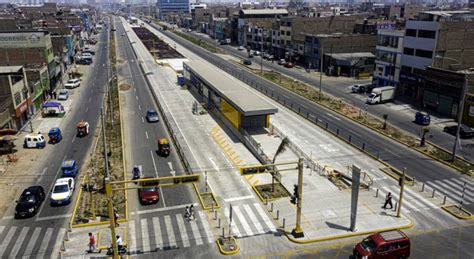 Ampliación Del Tramo Norte Del Metropolitano Presenta Más Del 94 De Avance Físico Mudo