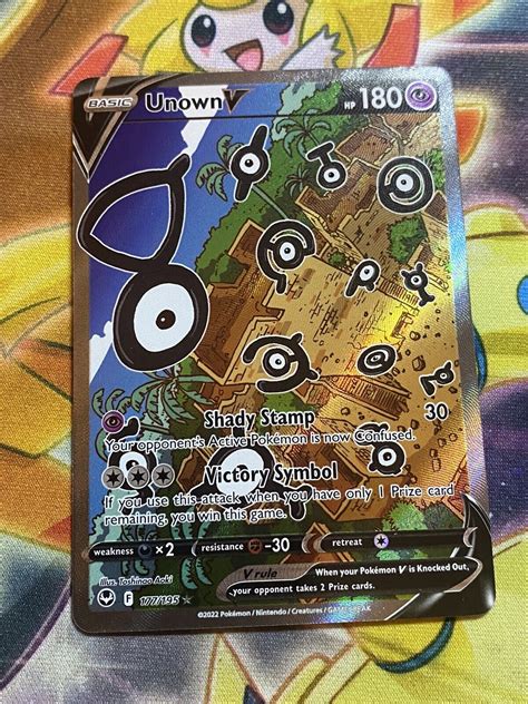 Unown V Silver Tempest Alt Art Ultra Rare Holo Pokemon Card Nm