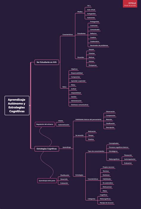 Mapa Conceptual Aprendizaje Autónomo Y Estrategias Cognitivas