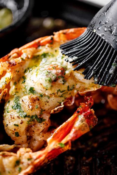 Easy Easy Grilled Lobster Tails with garlic butter - Cafe Delites