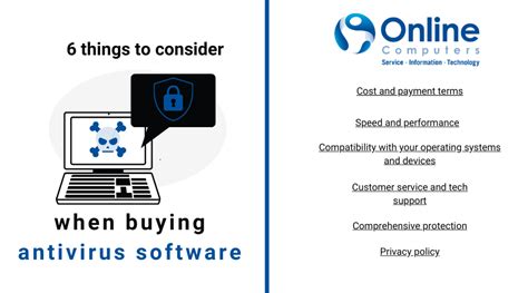 What To Look For When Choosing Antivirus Software Online Computers