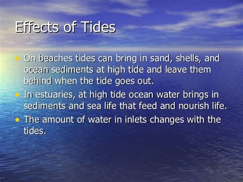 Effects Of Waves, Currents, Tides,