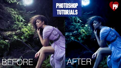 Photoshop Tutorial Day To Night Photoshop Effect Behance