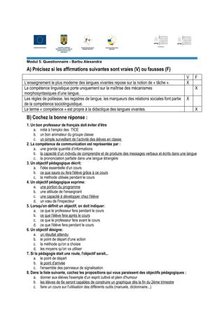 Questionnaire M Pdf T L Chargement Gratuit