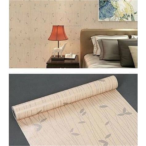 Jual WALLPAPER DINDING Ukuran 45 Cm X 10 M Motif Garis Hitam Putih