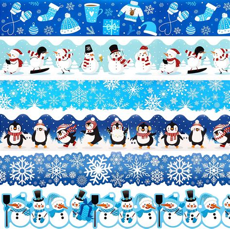 Amazon 94 5Ft Winter Bulletin Board Borders 96Pieces Winter