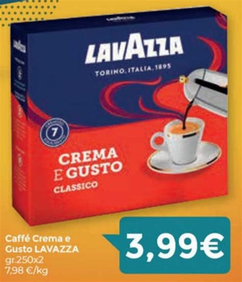 Lavazza Caffè Crema e Gusto gr 250x2 offerta di Eurospar