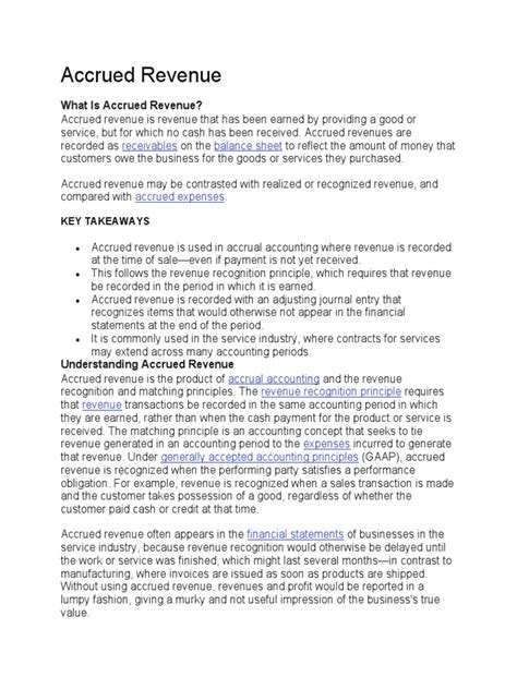 Understanding Accrued Revenue A Comprehensive Guide To Accrual