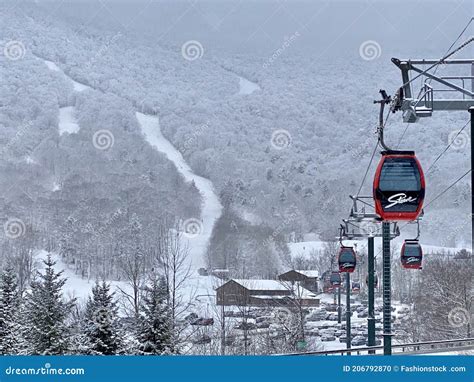 Easy Ride Gondola Line at Stowe Mountain Resort Spruce Peak Village at ...