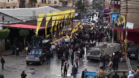 Realizan El Funeral Del Combatiente De Hezbolá En Beirut