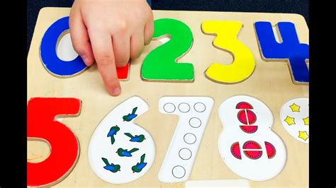 123 Count With Me Learn All About Numbers With Wooden Puzzle Youtube