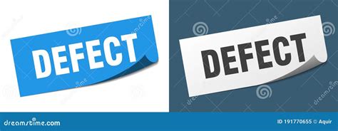 Defect Sticker Defect Sign Set Stock Vector Illustration Of