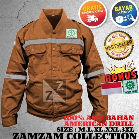 Jual BAJU SAFETY KATELPAK WERPAK KEMEJA SERAGAM Shopee Indonesia