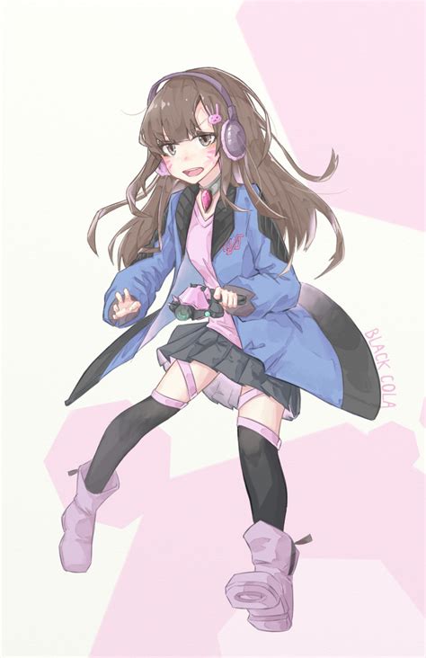 Safebooru Ankle Boots Artist Name Bangs Black Cola Black Legwear Black Skirt Blue Jacket Boots