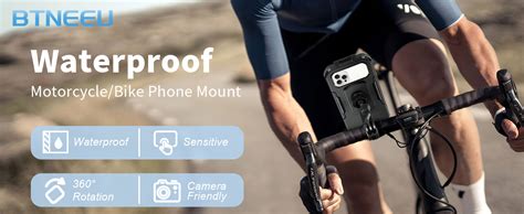 Btneeu Motorbike Phone Holder Waterproof Motorcycle Phone Mount