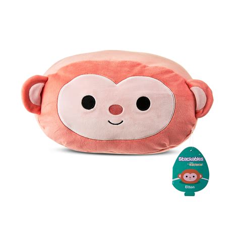 Squishmallows Stackables 12 Inch Elton The Peach Monkey Childs Ultra