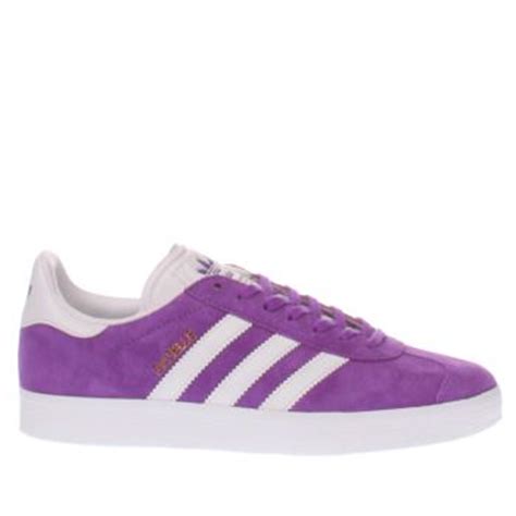 womens purple adidas gazelle suede trainers | schuh