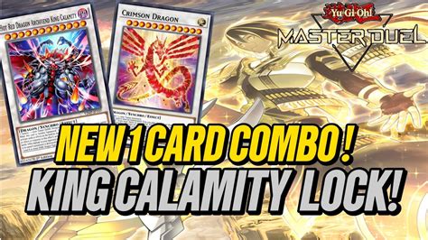 MANNADIUM 1 CARD COMBO KING CALAMITY LOCK CRIMSON DRAGON Yu Gi Oh