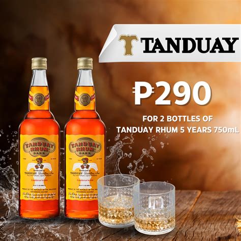 Tanduay Rhum 5 Years 750ml 2 Bottles Booze Don Jesus