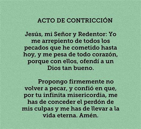 Oracion Acto De Contricion Ayuda Es Pa Hoy Dios Los Bendiga Brainly Lat