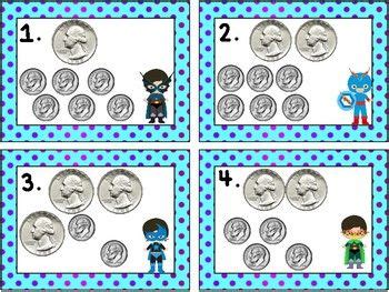 Counting Money Quarters and Dimes Math Task Cards and SCOOT Game | Math ...