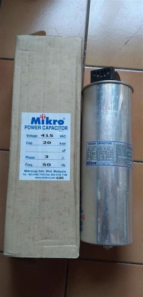 Jual Mikro Kapasitor Capacitor P Kvar Vac Mkc Kt Di Seller