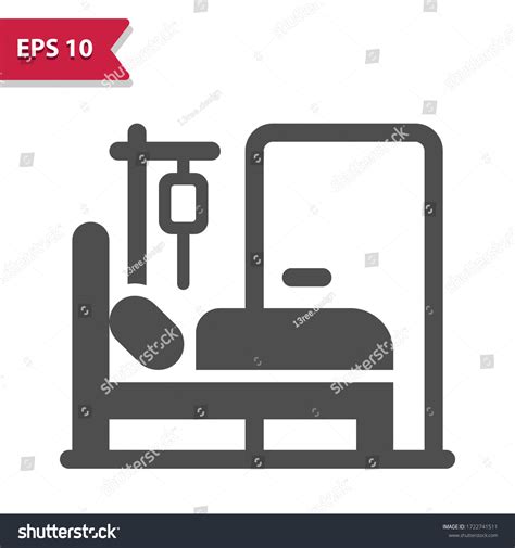 Hospital Room Icon Professional Pixel Perfect Stock Vector Royalty