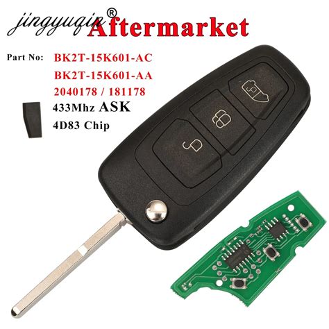 Jingyuqin Bk T K Aa Ac Mhz Ask D Chip Car Keys For Ford