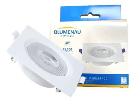 Kit Spot Super Led Quadrado Embutir W Branco Frio K Frete Gr Tis