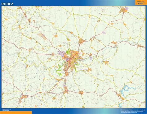 Mappa Rodez Francia Mappe Mondo Netmaps