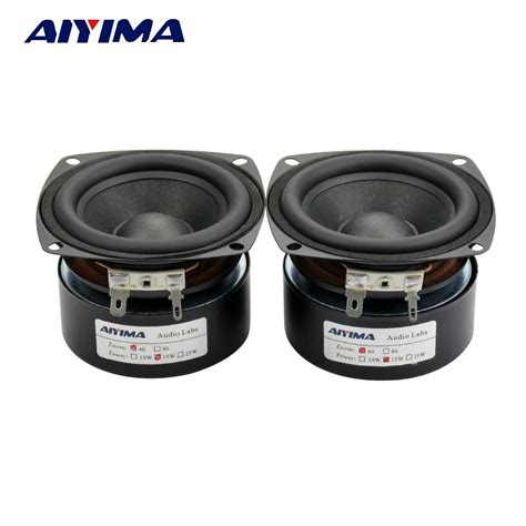 Aiyima P S Polegada Alto Falantes De Gama Completa Ohm W Alto