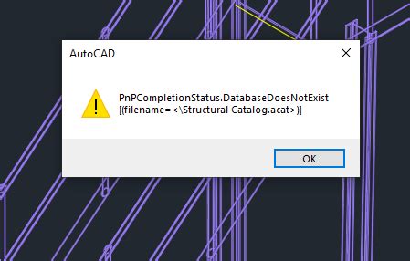 AutoCAD Plant 3D에서 구조 계단을 작성할 때 PnPCompletionStatus