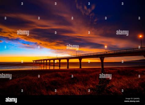 Beautiful New Brighton Pier Sunrise Stock Photo Alamy