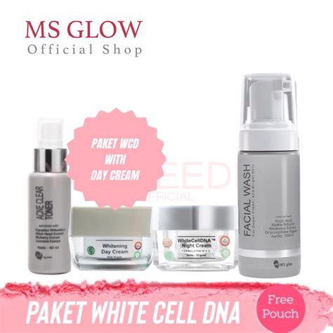 Jual Ms Glow Paket White Cell Dna Paket Wajah Ms Glow Terbaru White