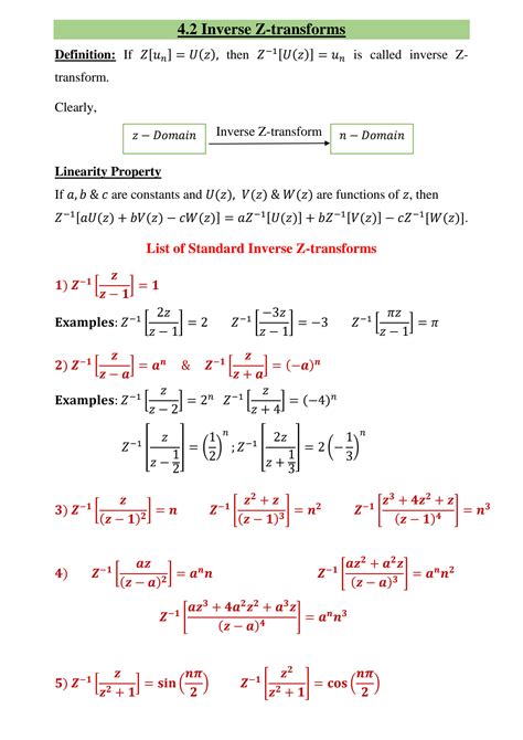 SOLUTION Inverse Z Transforms Studypool