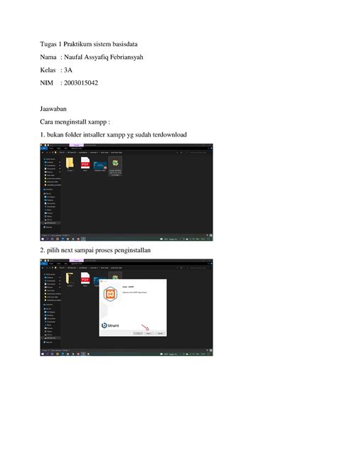 Tugas Sistem Basis Data Cara Instalasi Xampp Tugas Praktikum Sistem