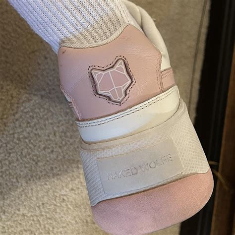 Naked Wolfe Pink And White Platform Sneaker Size Depop
