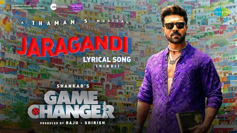 Jaragandi Lyrical Hindi Game Changer Ram Charan Kiara Advani