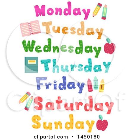 Days Of The Week Clipart