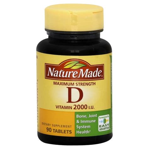 Nature Made Vitamin D Iu Maximum Strength Tablets