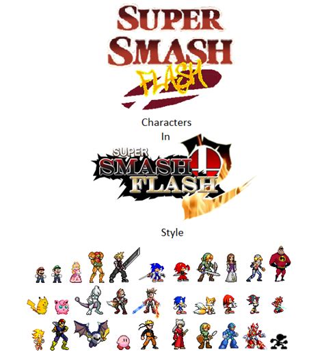 Super Smash Flash Characters (SSF2 Style) by ultracollaterale on DeviantArt