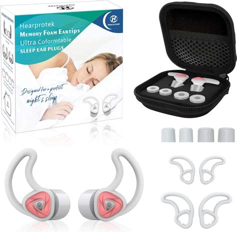 Ear Plugs For Sleeping 33db Hearprotek Noise Reduction Sound Blocking