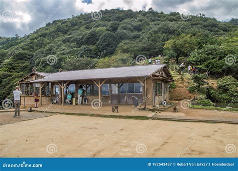 Building at the Arashiyama Monkey Park at Kyoto Japan 2015 Editorial ...