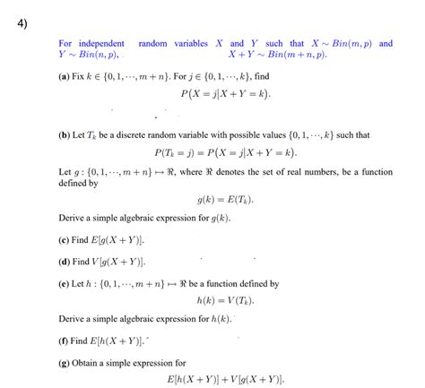 For Independent Random Variables X And Y Such That Chegg