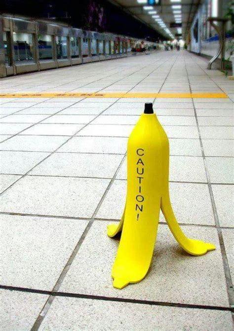 Warning: Don't Trip on the Banana Peel Caution Cone - Lawhaha.com ...