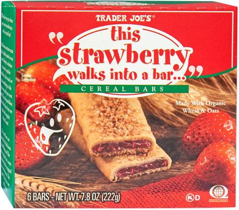 Organic Strawberry Cereal Bars This Strawberry Walks Into A Bar