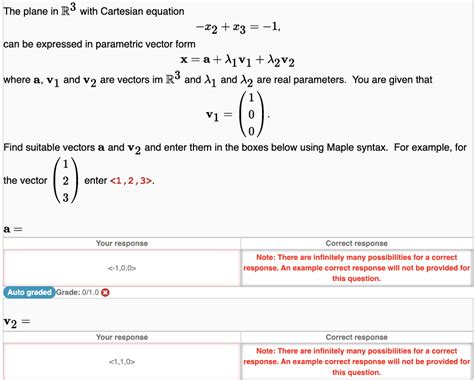 Solved The Plane In R With Cartesian Equation X X Can Chegg