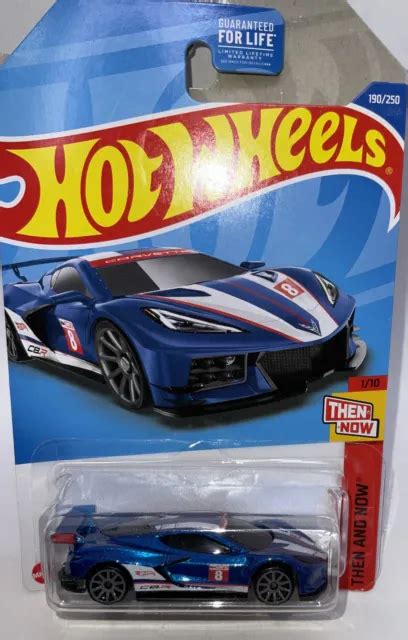 2022 HOT WHEELS Then And Now Corvette C8 R Blue 190 250 N101 EUR 3