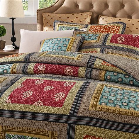 Dada Bedding Collection Reversible Bohemian Real Patchwork Gallery Of