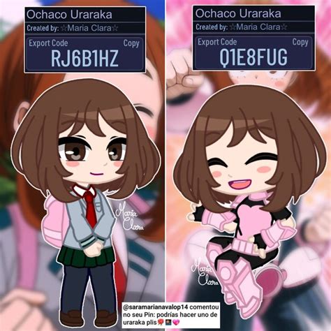 🌸oc Ochaco Uraraka Gacha Club🌸 Em 2022 Ideias Para Personagens